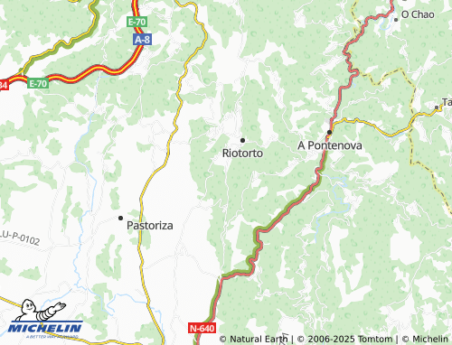 MICHELIN Espasande de Baixo (Santa María) map - ViaMichelin