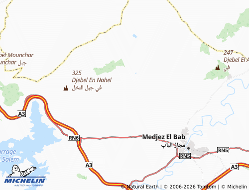 MICHELIN Toukabir map - ViaMichelin
