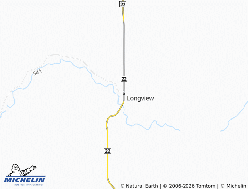 MICHELIN Longview map - ViaMichelin
