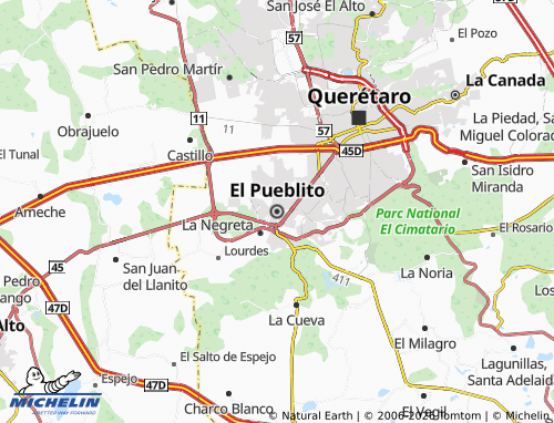 Mapa MICHELIN El Pueblito - ViaMichelin