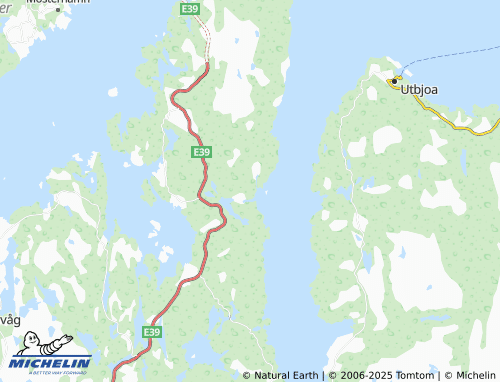 MICHELIN Øspenes map - ViaMichelin