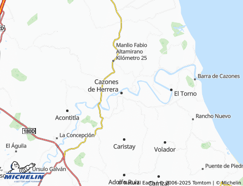 MICHELIN Cazones de Herrera map - ViaMichelin