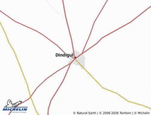 Kaart MICHELIN Dindigul - ViaMichelin