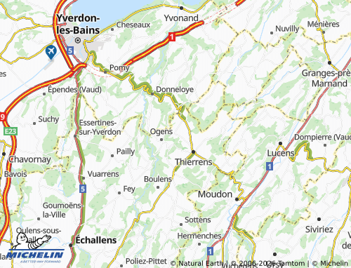 Mappa MICHELIN Correvon - ViaMichelin