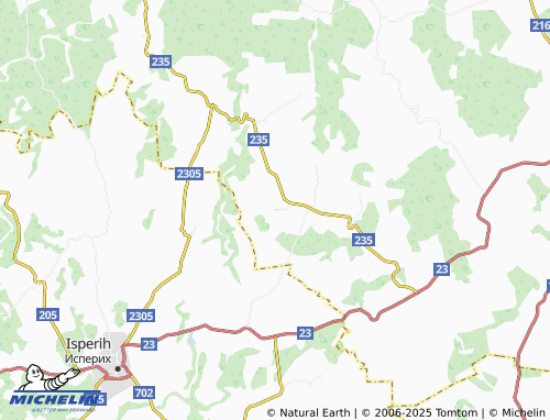 MICHELIN Oreshene map - ViaMichelin