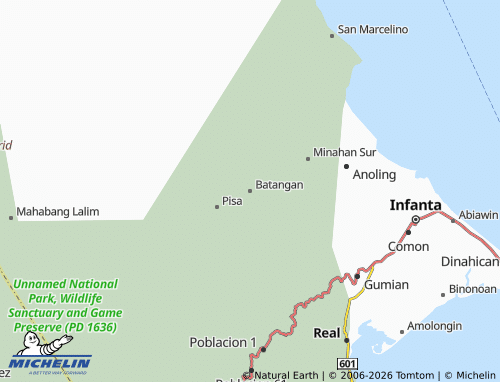 MICHELIN Batangan map - ViaMichelin