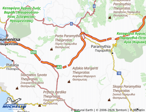 MICHELIN Psaka map - ViaMichelin