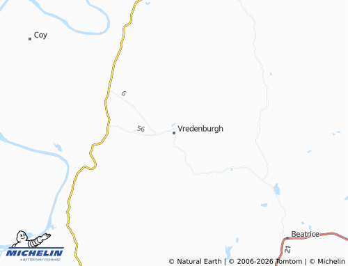 Kaart MICHELIN Vredenburgh - ViaMichelin