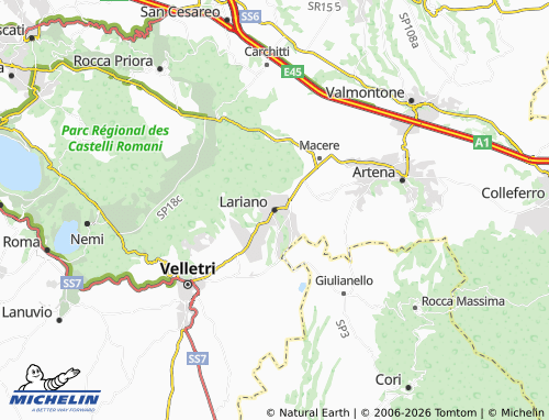 Mappa MICHELIN Lariano - ViaMichelin