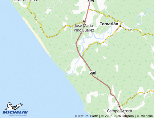 MICHELIN Valle de Majahuas map - ViaMichelin