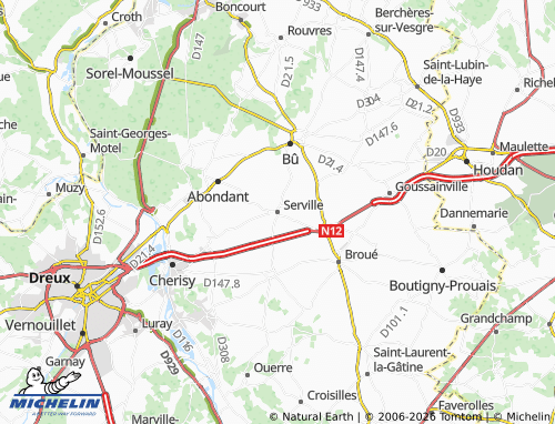 Mapa MICHELIN Serville - ViaMichelin