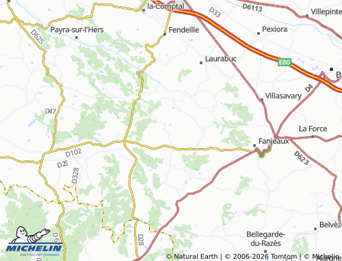 Mappa MICHELIN Cazalrenoux - ViaMichelin