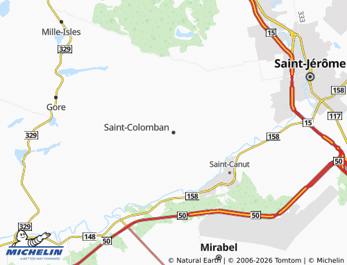 Mappa MICHELIN Saint-Colomban - ViaMichelin