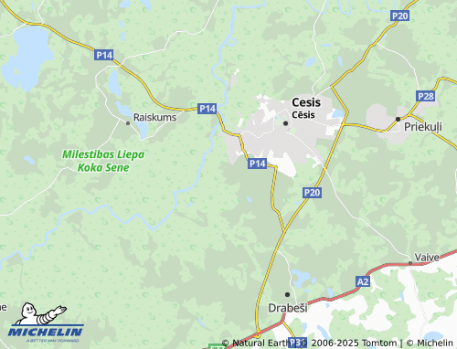 Kaart MICHELIN Meijermuiža - ViaMichelin