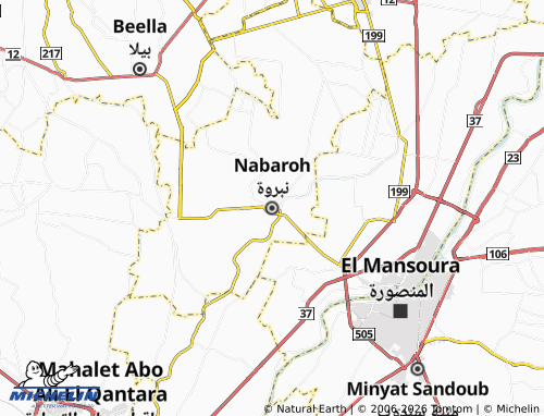 Mapa MICHELIN Nabaroh - ViaMichelin