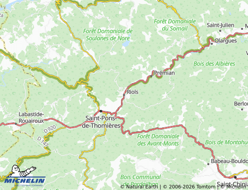 Mappa MICHELIN Riols - ViaMichelin