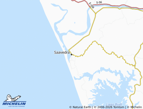 MICHELIN Saavedra map - ViaMichelin