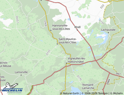 Mapa MICHELIN Billy-sous-les-Côtes - ViaMichelin