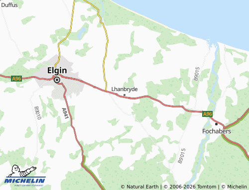 Carte MICHELIN Lhanbryde - ViaMichelin