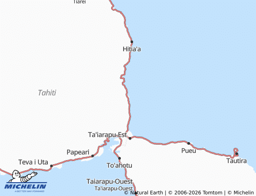 MICHELIN Fa'aone map - ViaMichelin