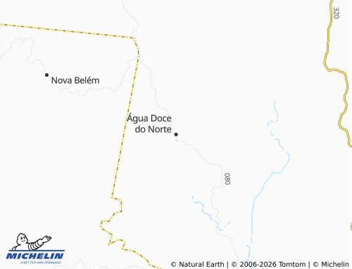 Mapa MICHELIN Água Doce do Norte - ViaMichelin