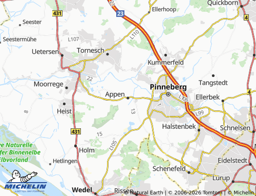 MICHELIN Appen map - ViaMichelin