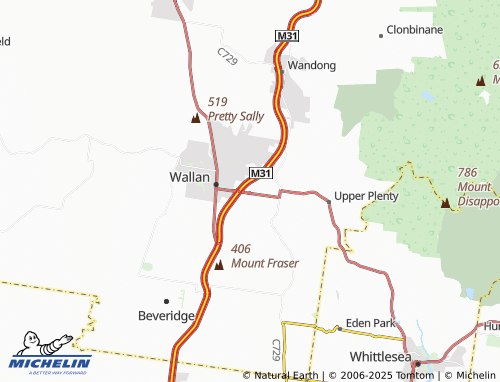 MICHELIN Wallan East map - ViaMichelin