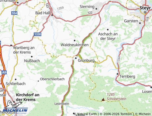 MICHELIN Grünburg map - ViaMichelin