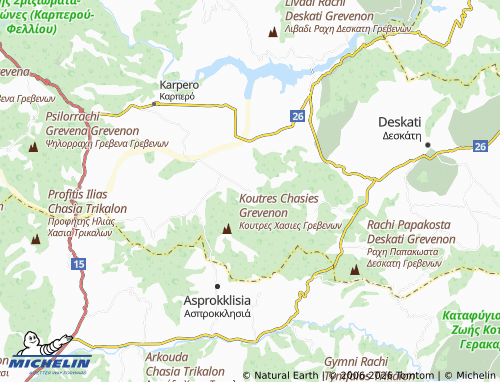 Carte MICHELIN Katakali - ViaMichelin