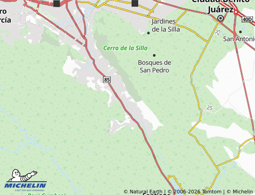 Mapa MICHELIN Laderas Sector Garanday - ViaMichelin