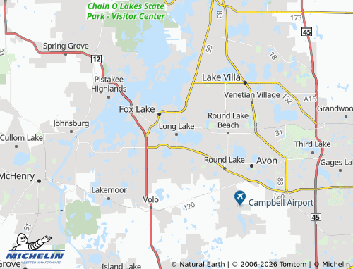 Mappa MICHELIN Long Lake - ViaMichelin