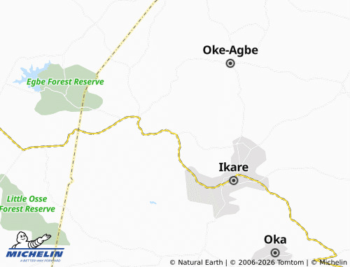 MICHELIN Ogbagi map - ViaMichelin