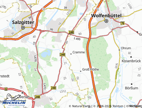 MICHELIN Cramme map - ViaMichelin