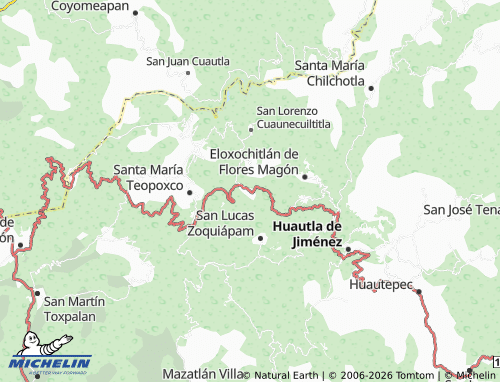 Mapa MICHELIN San Jerónimo Tecóatl - ViaMichelin