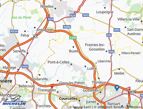 Carte MICHELIN Obaix - ViaMichelin