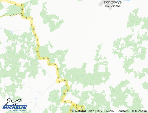 MICHELIN Uzgorki map - ViaMichelin