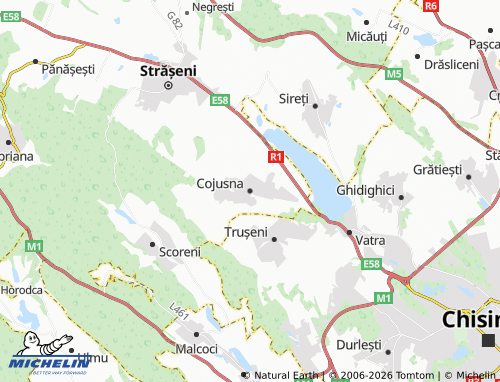 Carte MICHELIN Cojusna - ViaMichelin
