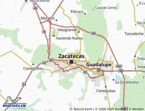 MICHELIN Mexicapán map - ViaMichelin
