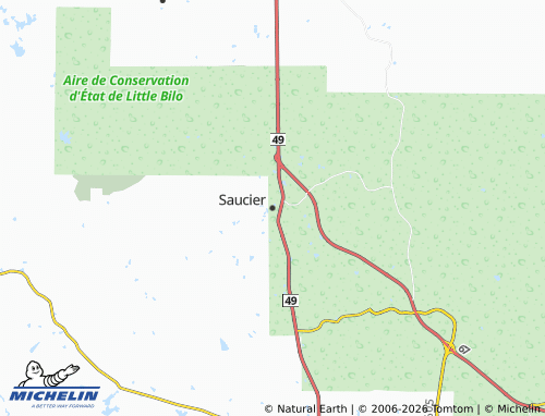 Mapa MICHELIN Saucier - ViaMichelin
