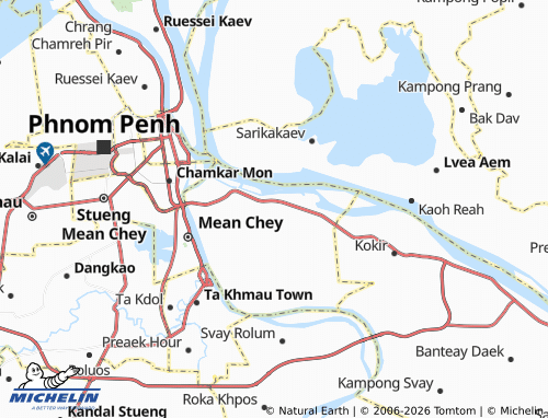 Carte MICHELIN Preaek Aeng - ViaMichelin