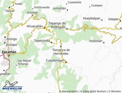 Mappa MICHELIN Tlamanca de Hernández - ViaMichelin