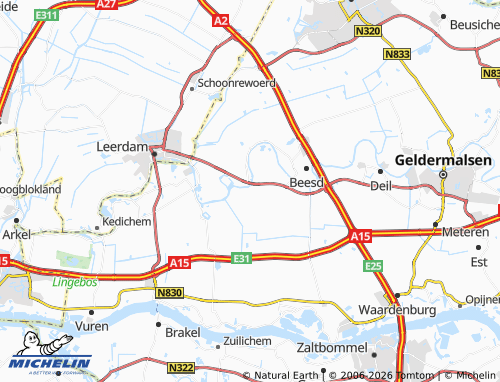 Mapa MICHELIN Gellicum - ViaMichelin