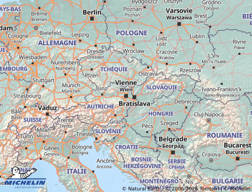 MICHELIN-Landkarte Österreich - ViaMichelin