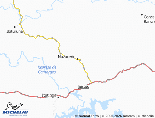 MICHELIN Nazareno map - ViaMichelin
