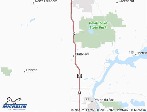Mapa MICHELIN Bluffview - ViaMichelin
