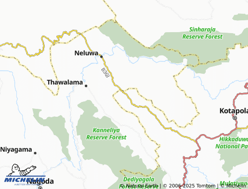 MICHELIN Kalubovitiyana map - ViaMichelin