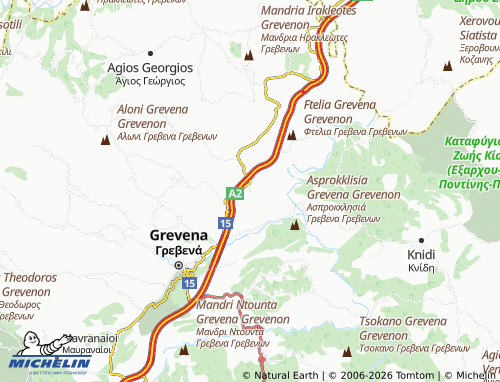 Carte MICHELIN Myrsina - ViaMichelin