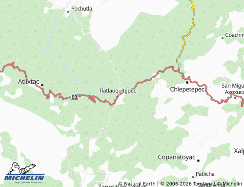 Mappa MICHELIN Villa de Guadalupe, Tlatlauquitepec - ViaMichelin