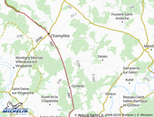 Mapa MICHELIN Framont - ViaMichelin