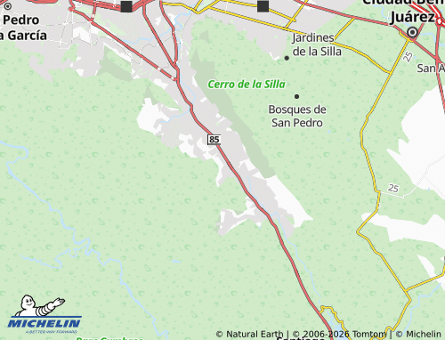 Mappa MICHELIN Valle del Vergel - ViaMichelin